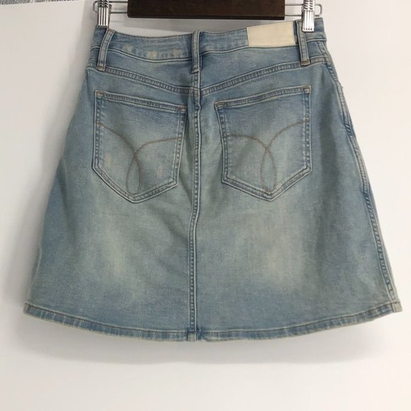 Calvin Klein Jeans Light Blue Skater Skirt - Picture 2 of 14